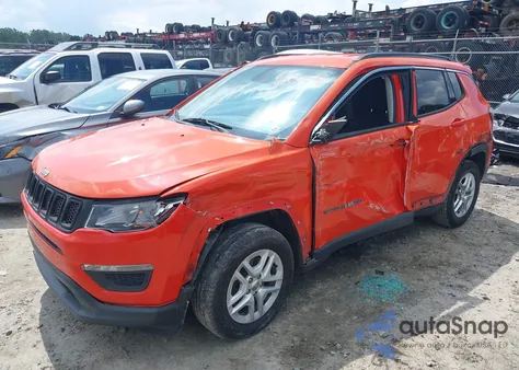 2019 Jeep Compass Sport Fwd из США, поврежденный, VIN 3C4NJCAB2KT737176